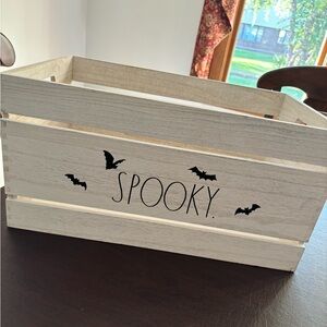 Rae Dunn Halloween Wooden Basket